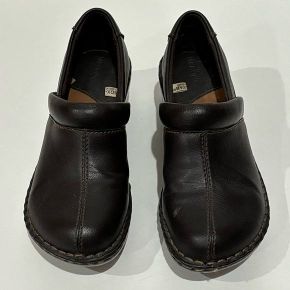 MERONA Women’s Slip On Casual Work Clogs - black & brown, size 7.5 - Picture 2 of 7